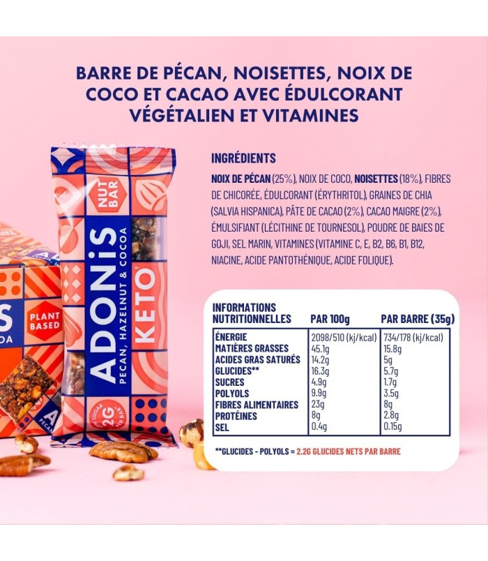 La Gaufff à Marie - Barre Kéto Pécan