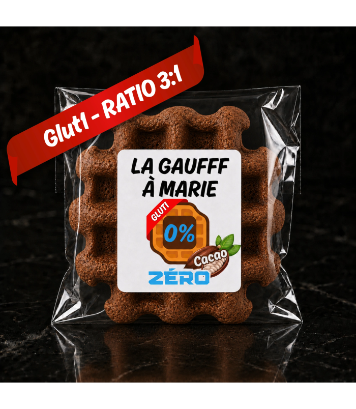 Gaufre Spéciale Glut1 & Kéto Ratio 3:1 Cacao | La Gaufff à Marie