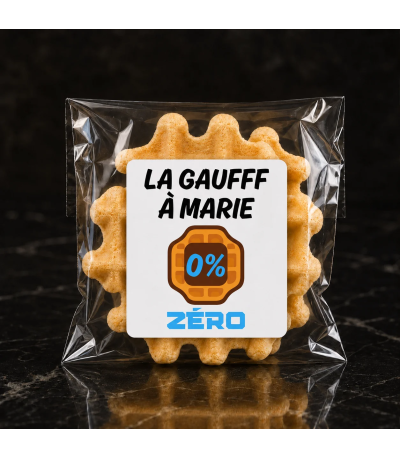 Gaufre Sans Gluten & Sans Lactose et très faible en glucides - Gaufff Zero Nature