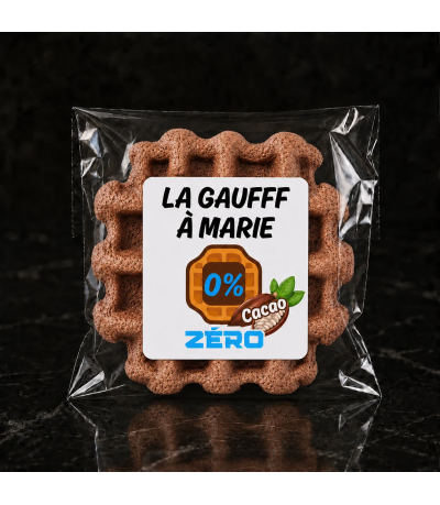 Gaufre Sans Gluten & Sans Lactose et très faible en glucides - Gaufff Zero Cacao