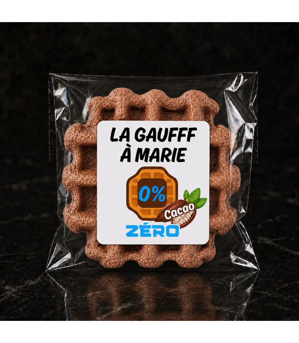 Gaufre Sans Gluten & Sans Lactose et très faible en glucides - Gaufff Zero Cacao