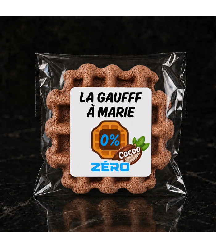 Gaufre Sans Gluten & Sans Lactose et très faible en glucides - Gaufff Zero Cacao