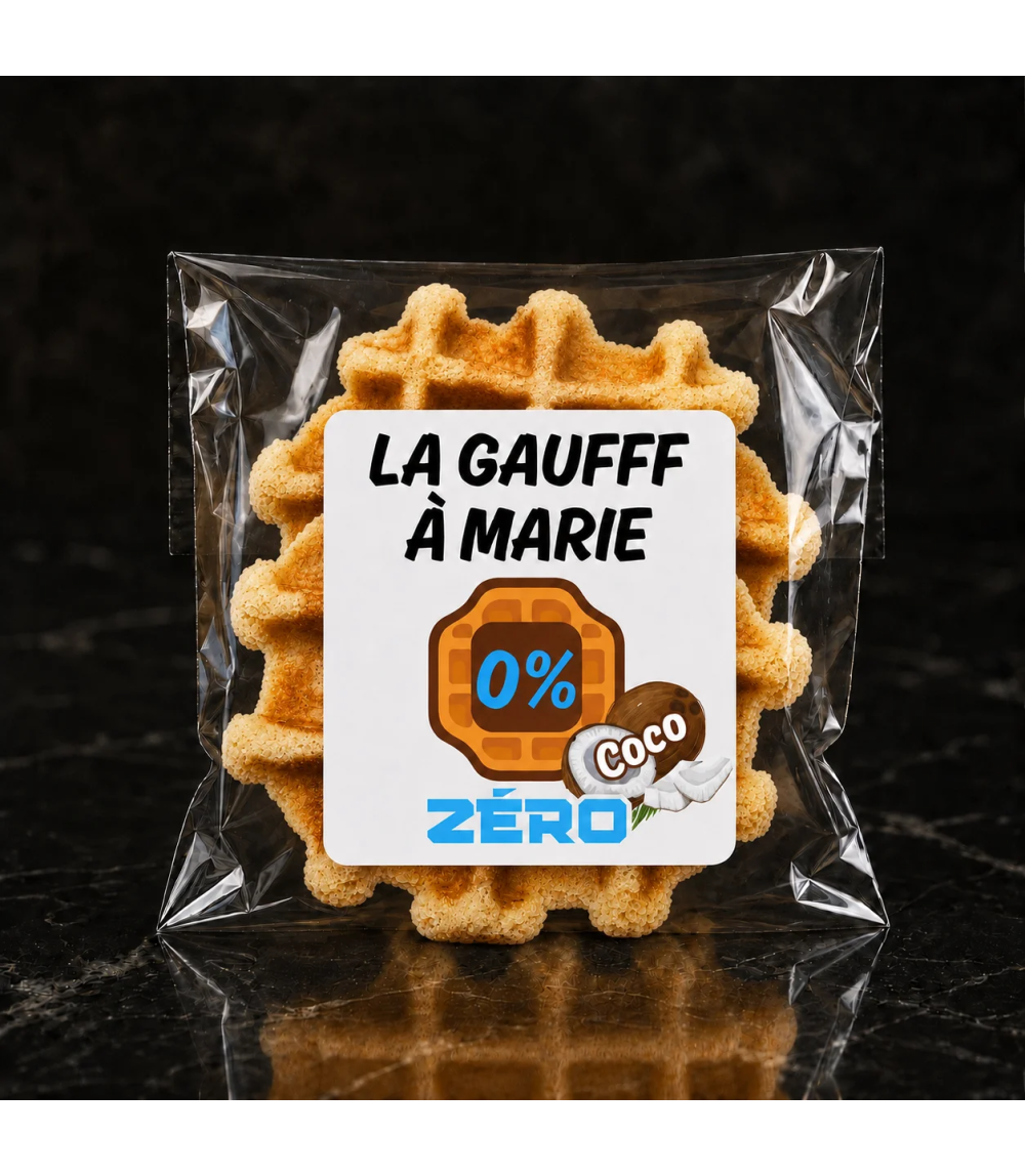 Gaufre Sans Gluten & Sans Lactose et très faible en glucides - Gaufff Zero Coco
