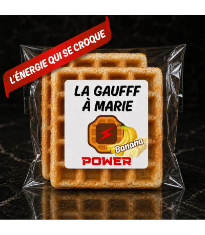 Gaufre protéinée et très faible en glucides et en lipides - Gaufff POWER Banana