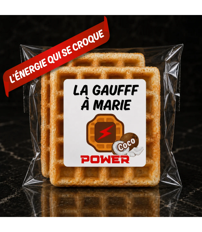 Gaufre protéinée et très faible en glucides et en lipides - Gaufff POWER Coco